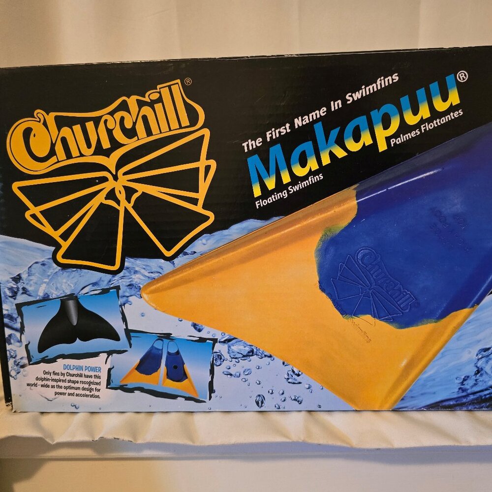 Churchill Makapuu Floating Swimfins Size Small (5 - 6.5 US)
